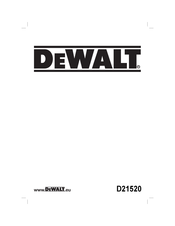 DeWalt D21520 Traducido De Las Instrucciones Originales