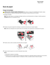 Lexmark CS725 Guía De Preparación Del Papel