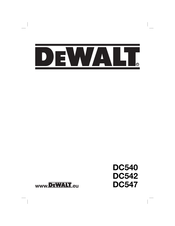 DeWalt DC547 Traducido De Las Instrucciones Originales