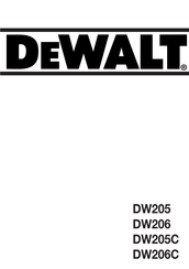 DeWalt DW205C Manual De Instrucciones