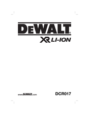 DeWalt DCR017 Traducido De Las Instrucciones Originales