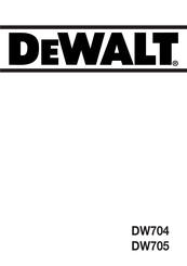 DeWalt DW704 Manual De Instrucciones