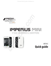 Mediadroid Imperius mini MT7015 Guia De Inicio Rapido