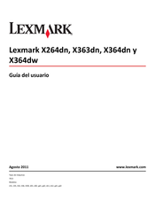 Lexmark X264dn Guia Del Usuario