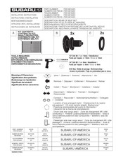 Subaru F551SFG201 Instrucciones De Instalación