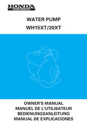 Honda WH15XT Manual De Explicaciones