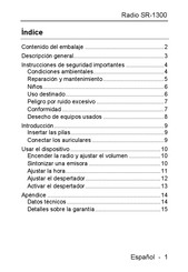 Silvercrest SR-1300 Manual De Instrucciones