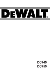 DeWalt DC750 Manual De Instrucciones