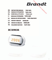 Brandt BCR90OR Manual De Instrucciones