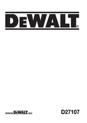 DeWalt D27107 Manual De Instrucciones