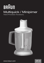 Braun Multiquick MR 40 Manual De Instrucciones