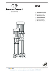 Pompes Guinard XVM Serie Manual De Instrucciones