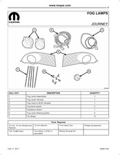 Mopar 82212789AB Instrucciones De Montaje