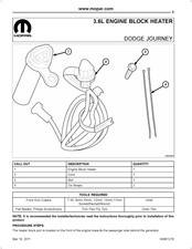 Mopar 82212800 Instrucciones De Montaje