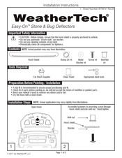 Weathertech Easy-On Instrucciones De Instalación