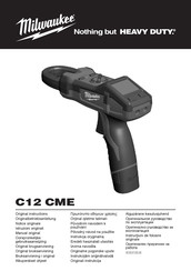 Milwaukee C12 CME Manual Original