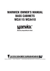 Warwick WCA410 Manual Del Propietário