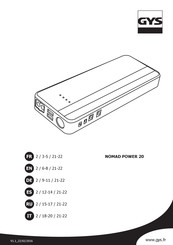 GYS NOMAD POWER 20 Manual De Instrucciones