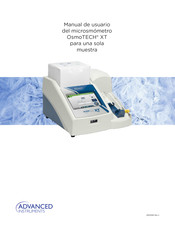 Advanced Instruments OsmoTECH XT Manual De Usuario