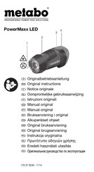 Metabo PowerMaxx LED Manual Original