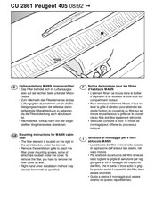 MANN+HUMMEL CU 2861 Instrucciones De Montaje