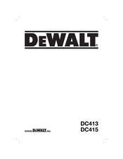 DeWalt DC415 Traducido De Las Instrucciones Originales