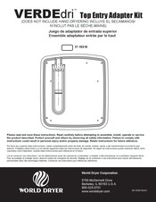 World Dryer VERDEdri Manual De Instrucciones