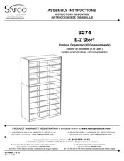 LDI Safco E-Z Stor 9274 Instrucciones De Ensamblaje