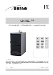 Sime SOLIDA EV Manual Del Usuario