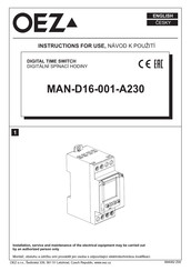 OEZ MAN-D16-001-A230 Instrucciones De Uso