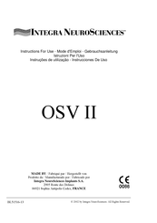 Integra NeuroSciences OSV II Instrucciones De Uso