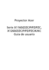 Acer X1260/Z Guia Del Usuario