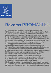 Thuasne Reversa PROMASTER Manual Del Usuario