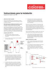 Calorex TTW110AX Instrucciones Para La Instalación