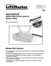 Chamberlain Group LiftMaster PRO 3500D Manual Del Usuario