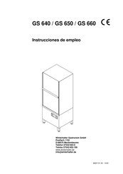 Winterhalter Gastronom GS 640 Instrucciones De Empleo