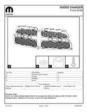 Mopar 82212376AB Manual De Instrucciones