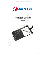 AIPTEK MyNote Bluetooth Manual