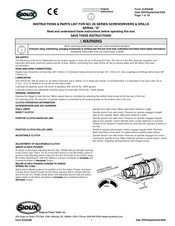 SIOUX 2S2201 Instrucciones Y Piezas