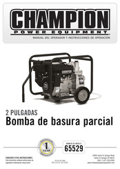 Champion 65529 Manual Del Operador