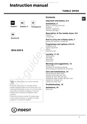 Indesit IDCA G35 S Manual De Instrucciones