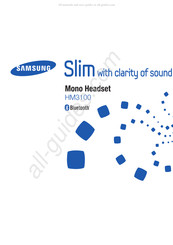 Samsung HM3100 Manual Del Usuario