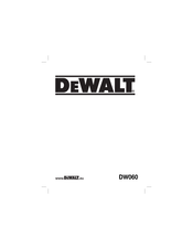 DeWalt DW060 Manual Del Usuario