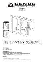 Sanus VISIONMOUNT VLF311 Instrucciones De Montaje