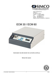 Simco ECM 60 Manual Del Usuario