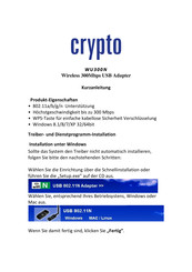 Crypto WU300N Manual Rápido De Usuario