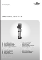 Wilo Helix-V 10 Instrucciones De Instalación Y Funcionamiento