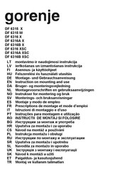 Gorenje DF 6316A XSC Manual De Instrucciones
