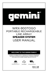 Gemini WRX-900TOGO Manual Del Usuario