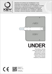 Key Automation UNDER 230V Manual De Usuario